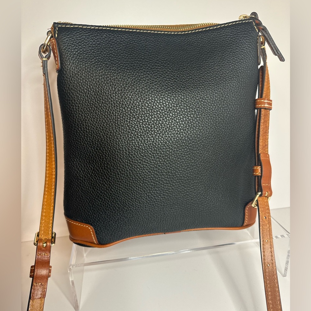 Dooney & Bourke Black and Tan Crossbody Bag - Picture 3 of 15